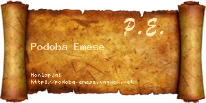 Podoba Emese névjegykártya